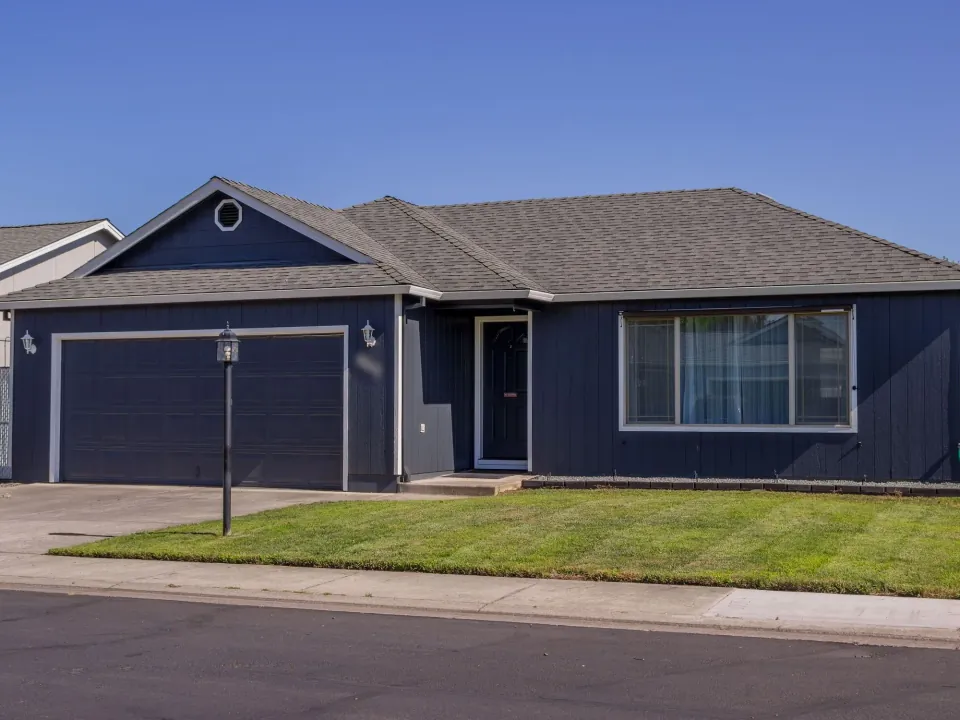 Sample home before its new exterior